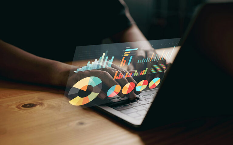 businessman working on his laptop