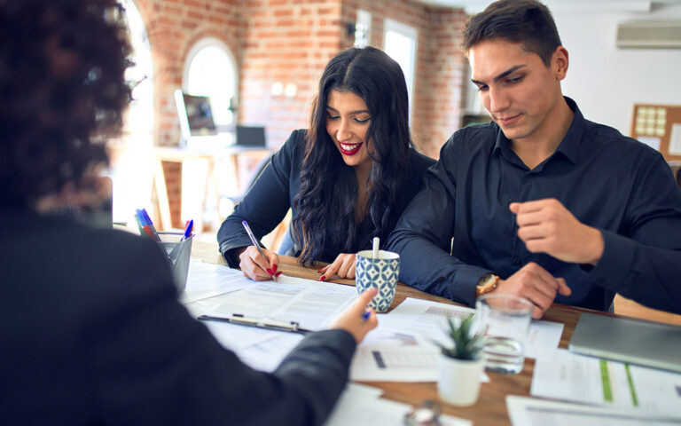 couple applying for a loan